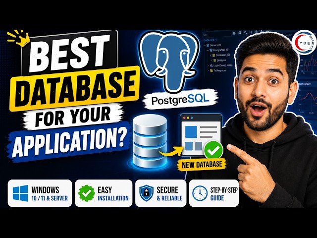 How to Download and Install PostgreSQL and PgAdmin in Windows 10/11 or windows server
