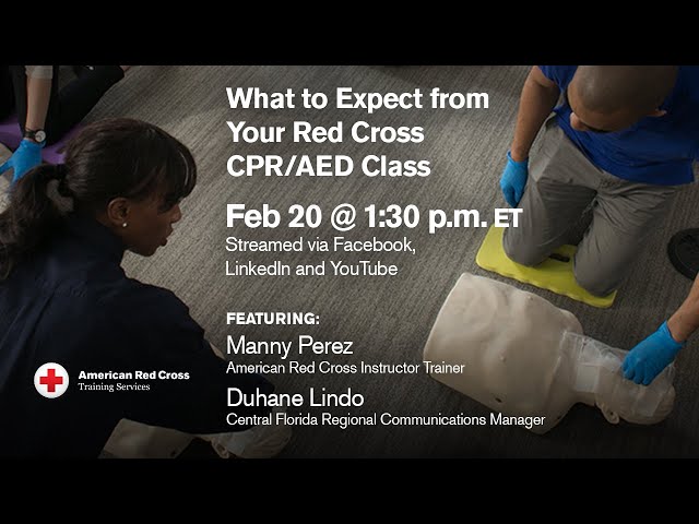 What to Expect in your Red Cross CPR/AED Class