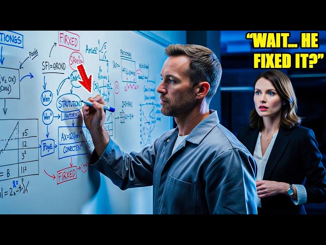 Single Dad Night Janitor Fixed a $10M Error on the Whiteboard — The CEO Froze When She Saw Him