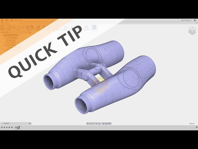 Autodesk Fusion 360 | Quick Tip: Reverse Engineer from a Mesh Scan