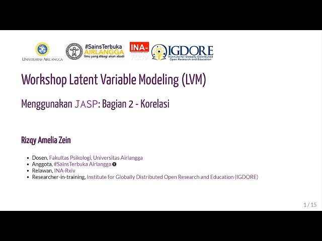 Workshop Multigroup Structural Equation Modeling: Bagian 2