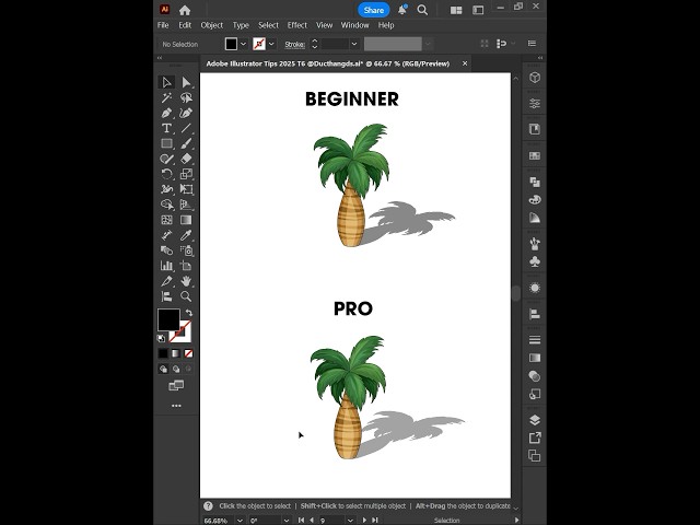 Adobe Illustrator 2025 - Tips to create Drop Shadow like a PRO #ducthangds