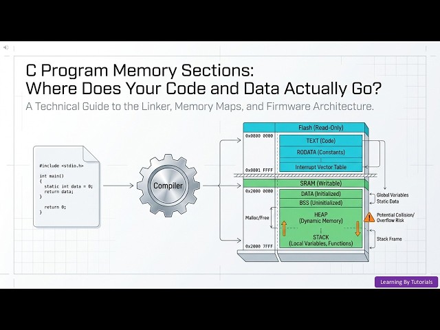 C Program Memory Sections: Where Does Your Code and Data Actually Go?