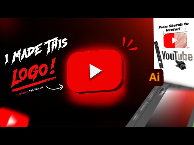I recreated the YouTube Logo in Adobe Illustrator🎨