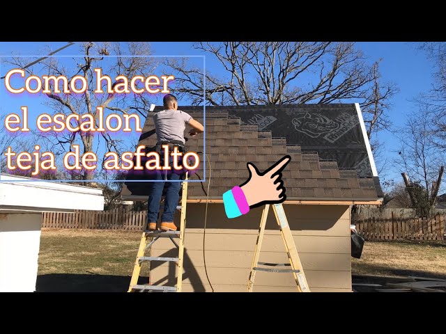 como hacer el escalon de teja/shingles | como instalar drip edge, synthetic felt, y architectural