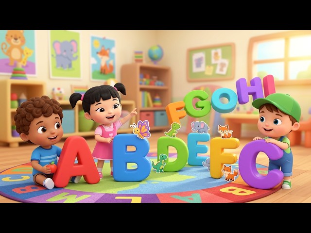 A B C Alphabet Song for Kids 🔤 | Learn ABC Letters | Fun Preschool Learning Song