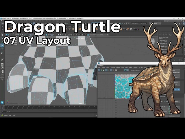 Dragon Turtle 07 UV Layout