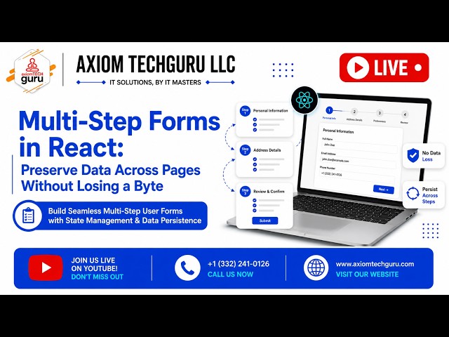 Multi-Step Forms in React: Preserve Data Across Pages Without Losing a Byte