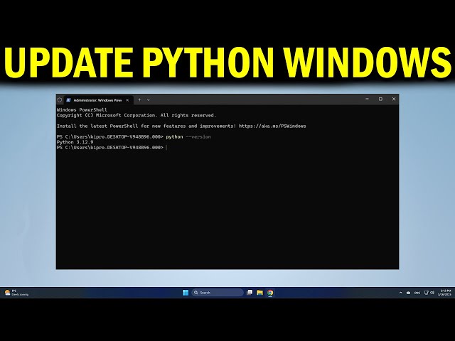 How To Update Python Version in Windows 10/11