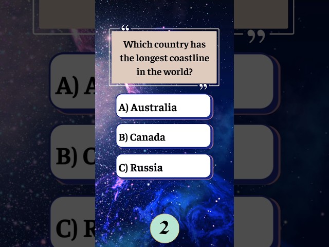 General Knowledge Quiz: Geography Facts You Should Know! #generalknowledgequiz #geographyquiz #quiz