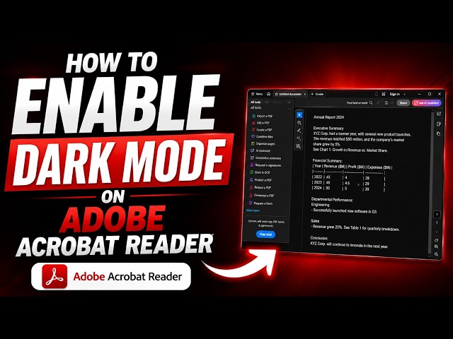 How to Enable Dark Mode on Adobe Acrobat PDF Reader