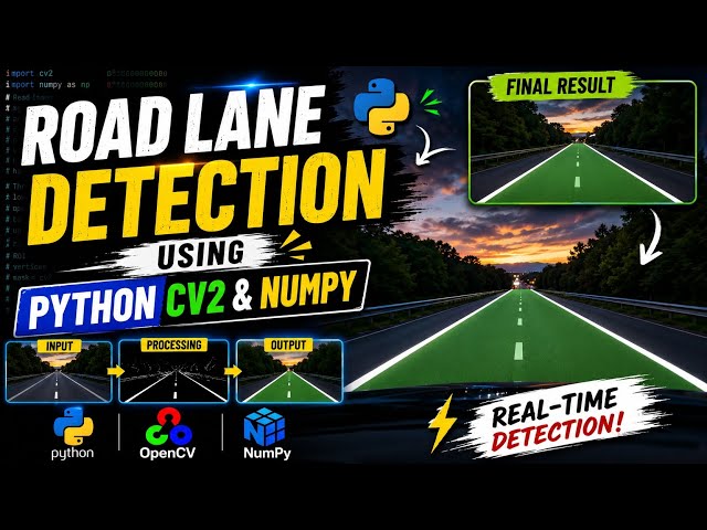 Road Lane Detection | PYTHON  