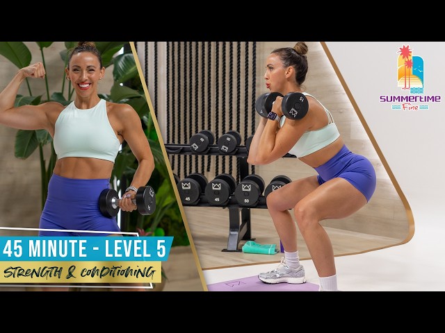 45 Minute Strength & Conditioning AMRAP Workout (Dumbbells Only!)