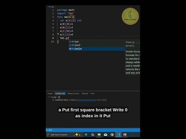 go module | Array 'part 8' | CodeLearning