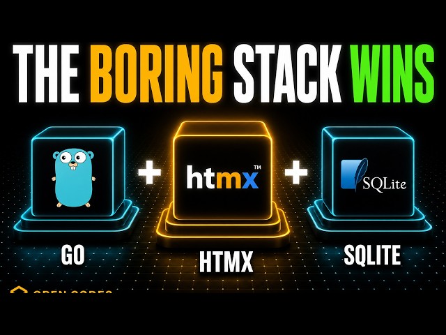 Go + HTMX + SQLite: The Ultimate Stack for the AI Era