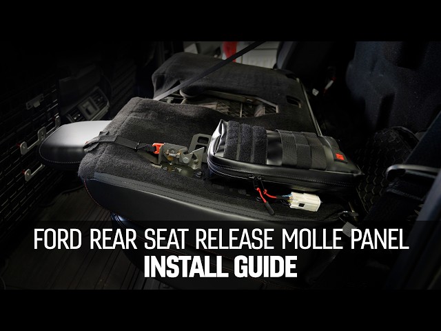 Guía de instalación del panel MOLLE para liberación de asiento trasero de Ford F-150/Raptor