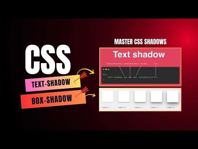 HTML & CSS Full Course 2026 – Lesson 21A: CSS Shadows (Text Shadow & Box Shadow) Explained