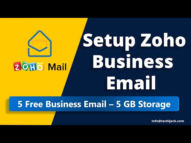 How to Set Up Free Zoho Business Email #zohomail