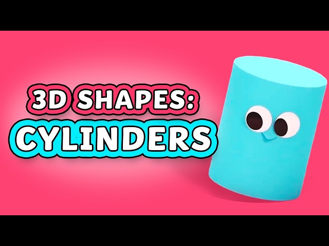 Properties of Cylinders | 3D Shapes | Twinkl Kids Tv