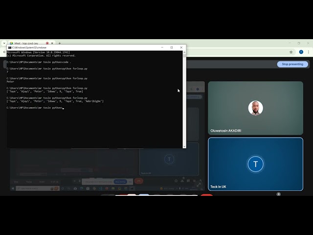 python for loop in yoruba