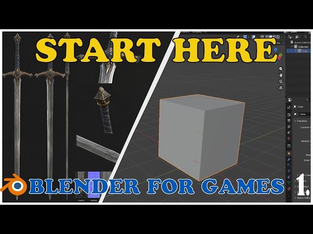 Blender for Game Dev: ABSOLUTE BEGINNER Guide (Part 1 - Introduction)