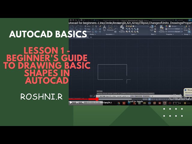 AutoCAD Basics - Lesson 1 - Beginner's Guide to Drawing Basic Shapes in AutoCAD