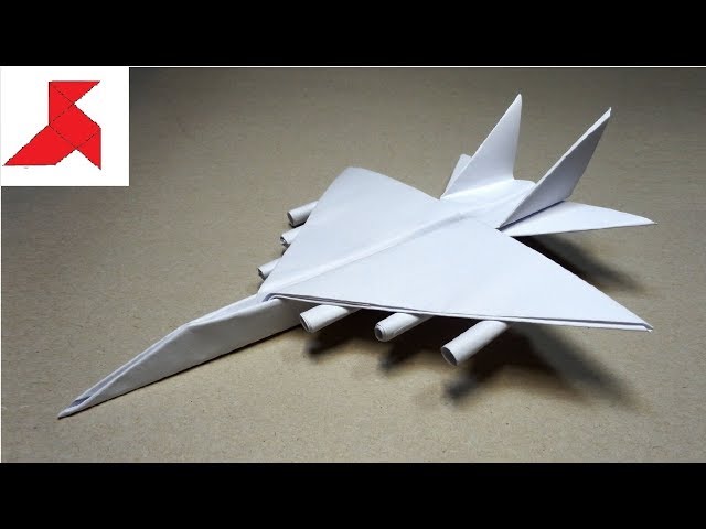 DIY ✈️ How to make a FIGHTER PLANE WITH ROCKETS from A4 paper