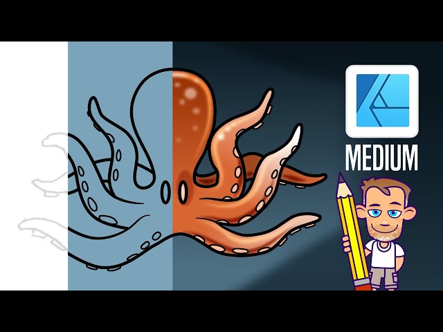 Affinity Designer Tutorial - How to - From Sketch to Line-Art and Colour
