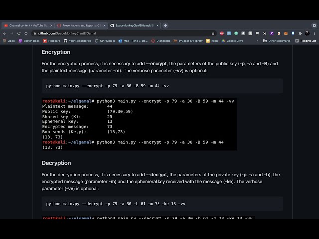 Cryptography and Information Security - ElGamal Cryptosystem and Variants
