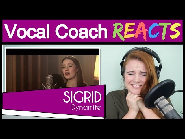 Vocal Coach discovers Sigrid - Dynamite (Acoustic Live)
