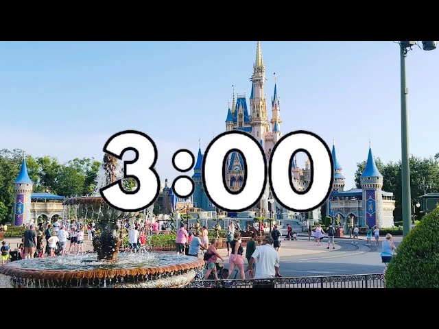 3 Minute Countdown Timer Highlighting Walt Disney World With Music