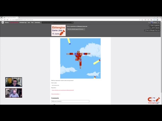 Magnetic Robot Ebitenger first play (Ebitengine Game Jam entry)