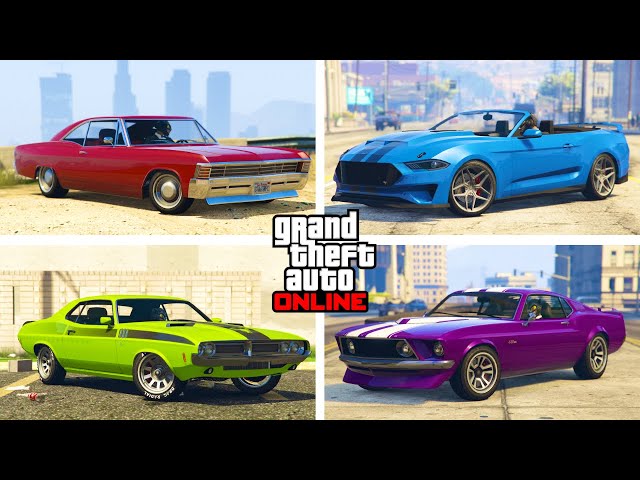 The Best Muscle Cars in GTA Online
