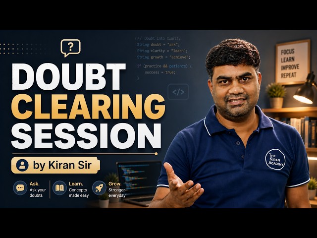 Doubt Clearing Kiran Sir