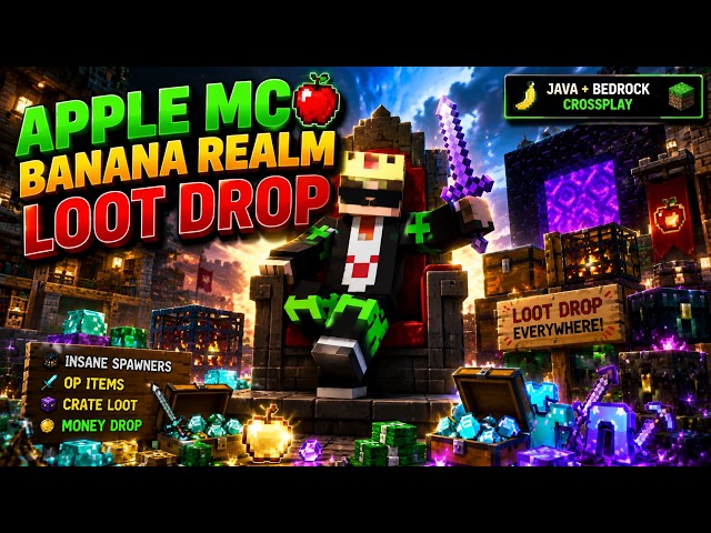 🔥 APPLEMC LOOT DROP LIVE 🎁 |  Minecraft Live