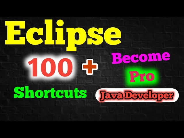 100 + Eclipse Shortcuts | Become A Pro Java Developer |  aadiandjava #eclipse