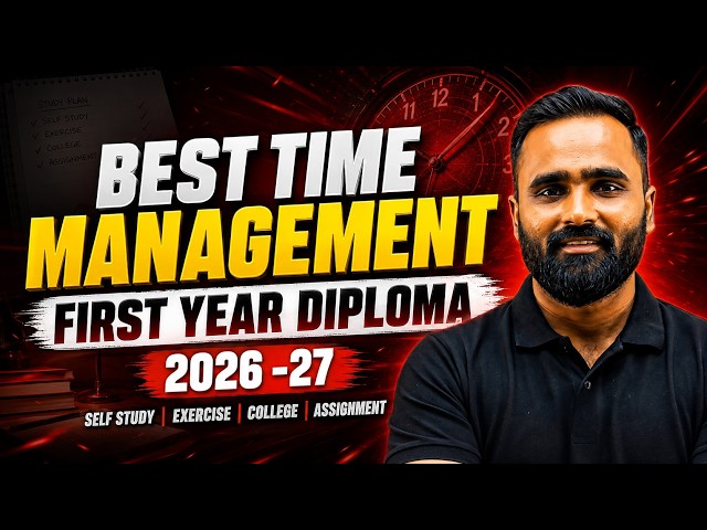FIRST YEAR  DIPLOMA | BEST TIME MANAGEMENT | DAY-WISE | PRADEEP GIRI SIR