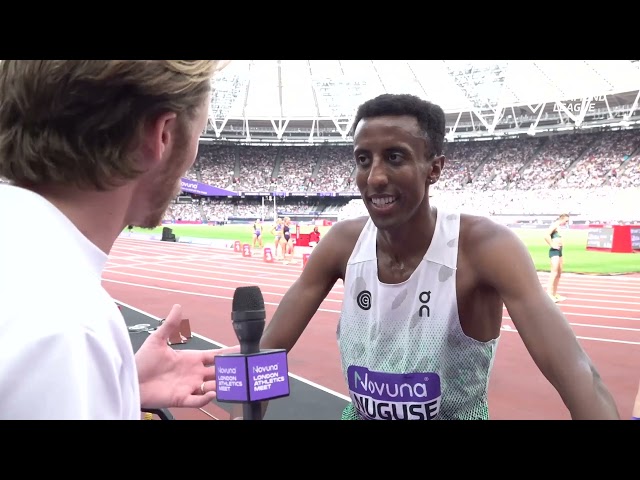 Yared Nuguse after Josh Kerr's 3:42.66 Mile World Record