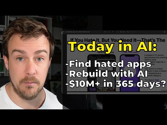 The $10M AI App Playbook: Find Hated Apps, Rebuild Better, Dominate