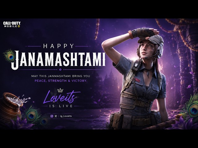 JANAMASTHAMI SPECIAL 🪈🦚  |#shorts #codm #codmlive #codmbr #shortsfeed