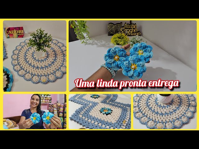 💥Fiz uma linda pronta entrega💙✨️🤑 #crocheteeconquiste 