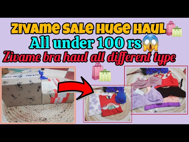 zivame loot🔥100 rs se b km me itna kuch😱with cashback|zivame bra haul❤️zivame bra review
