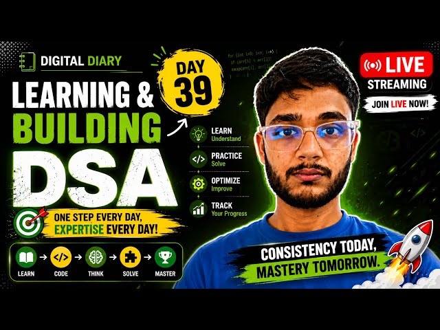 Day 39 DSA Learning | Problem Solving Using Python