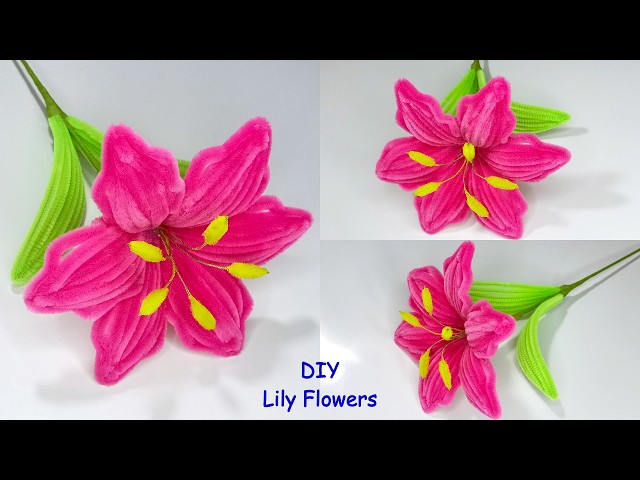 How to Make a DIY Pipe Cleaner Lily Flower | Easy Tutorial