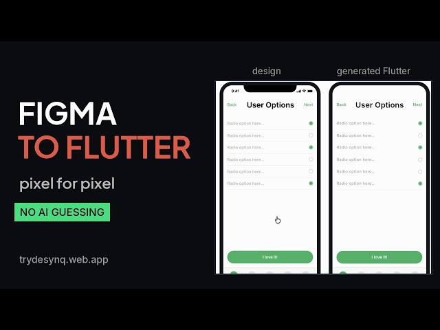 Figma to Flutter - Tabs, Radios, Lists, Pixel Perfect (2026)