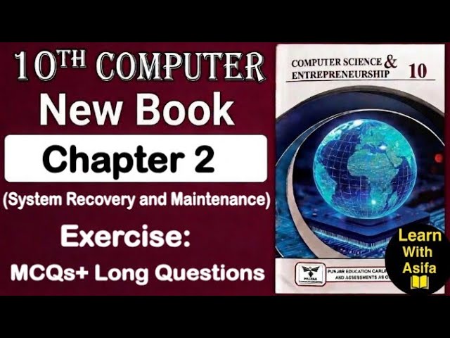 10th Class Computer New Book 2026 || Chapter 2 || Exercise || Punjab Board 10th new  Computer 