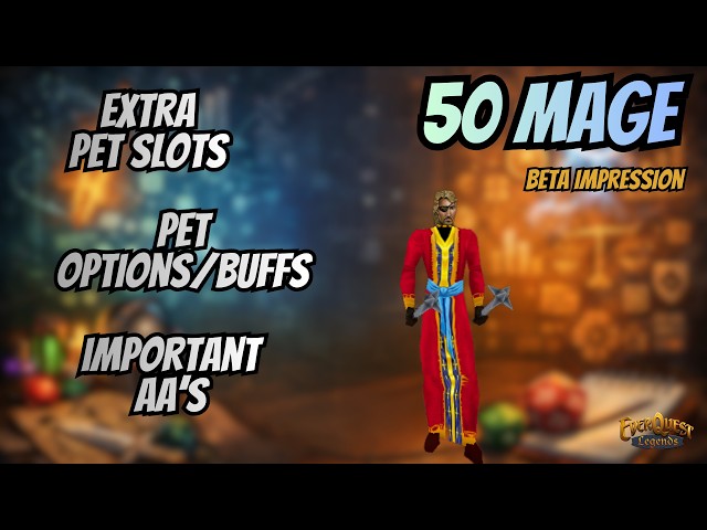 EverQuest Legends Mage 50 Impressions | EverQuest Extra Slots, AA's, Pet Impressions