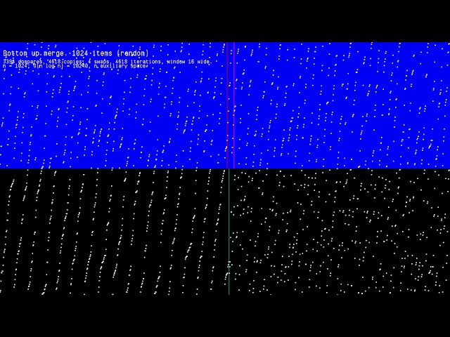 Bottom up merge sort