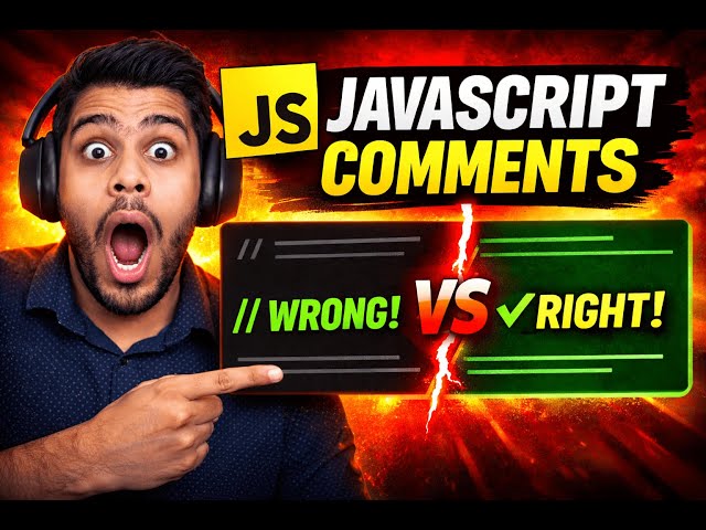 JavaScript Comments Explained (With Real Examples) in Hindi