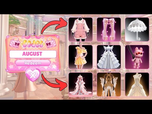 *NEW CODES* ALL WORKING CODES FOR DRESS TO IMPRESS AUGUST 2026!
